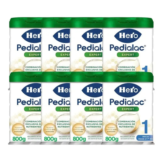 Hero Baby Pedialac 1 Leite de arranque, embalagem de 8 x 800 g