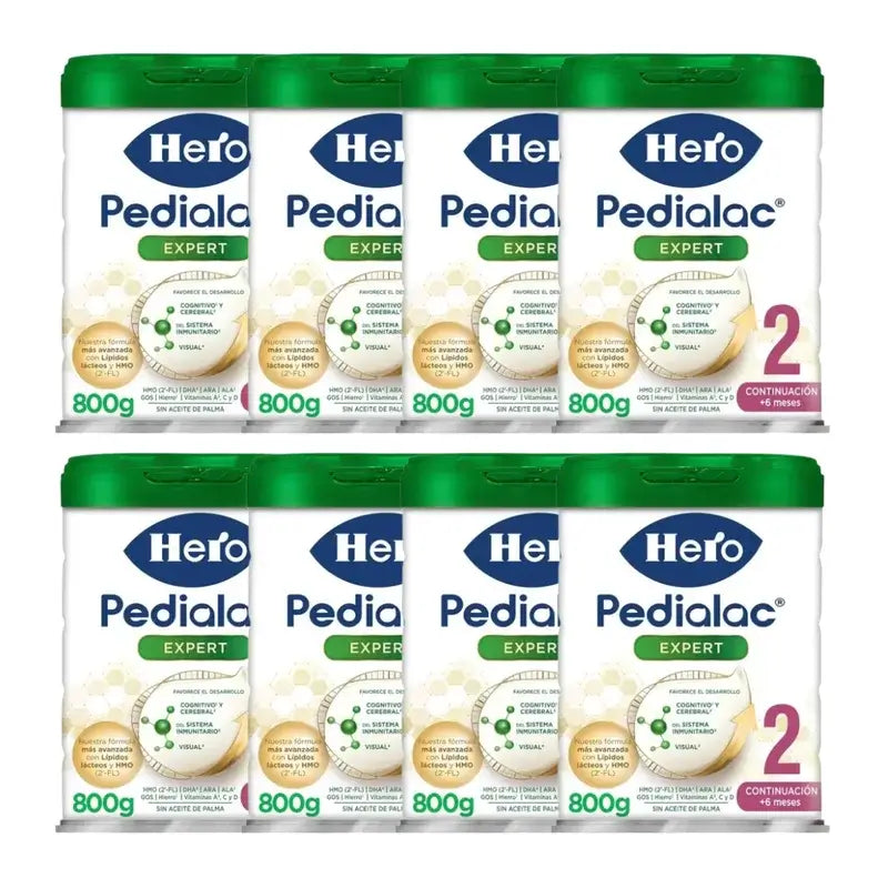Hero Baby Pedialac Leite 2, Embalagem 8 X 800g