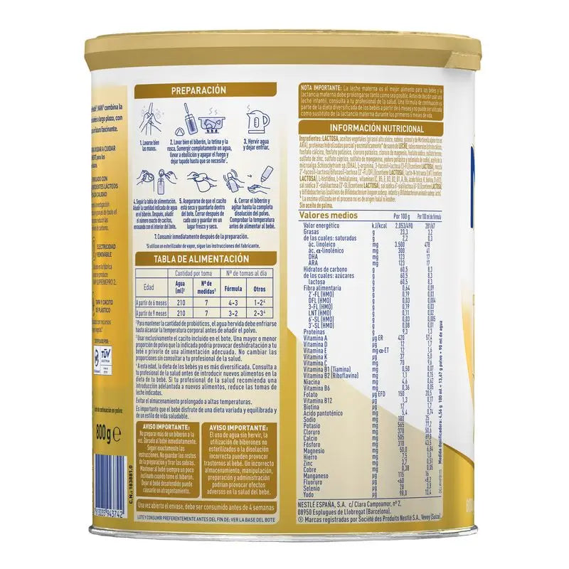 Nestlé Nan Supreme Pro 2 Fórmula de leite, 8X800 g