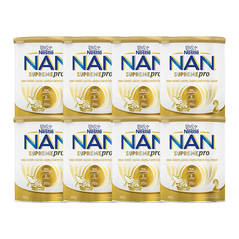 Nestlé Nan Supreme Pro 2 Fórmula de leite, 8X800 g