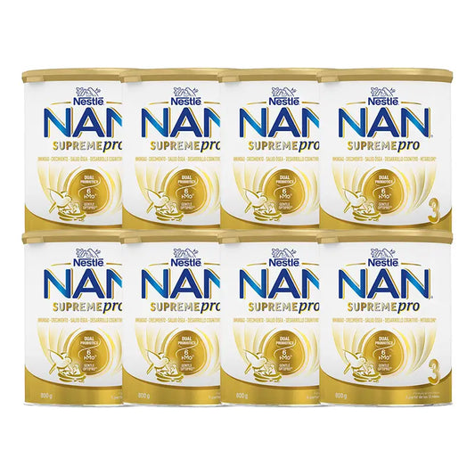 Leite para Crescimento Nestlé Nan Supreme Pro 3, 8X800g