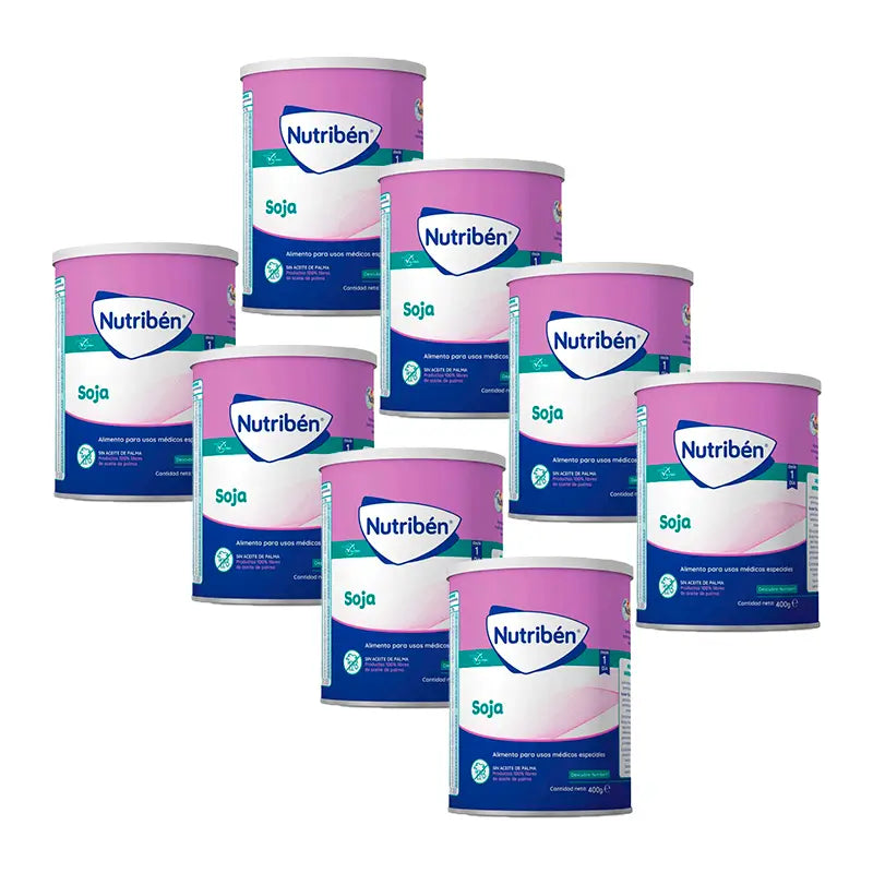 Leite Hidrolisado de Soja Nutribén, 8 X 400 gramas