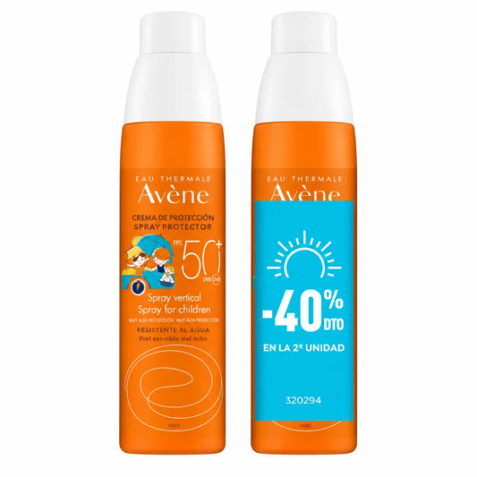 Avène Spray Solar Infantil SPF50+ Embalagem 2x200 ml