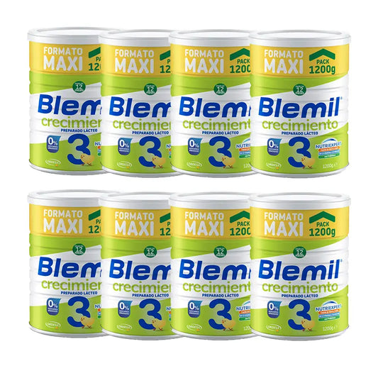 Blemil Plus 3 Growth Pack 0% Açúcar Adicionado, 8x1200g