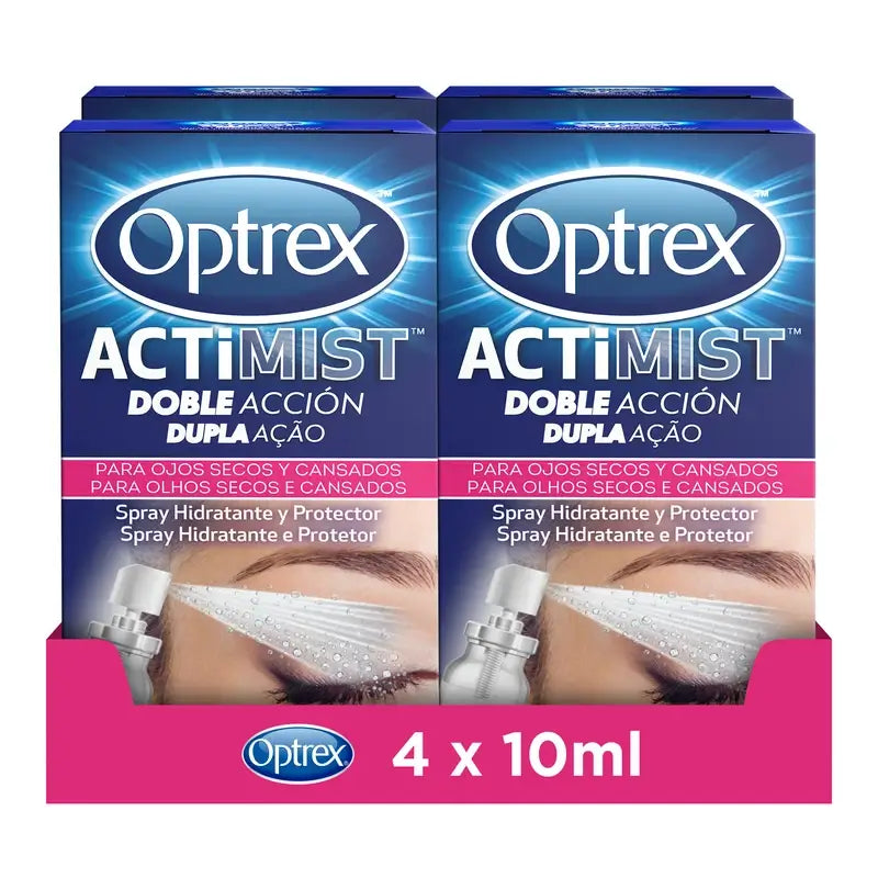 Optrex Actimist Spray para olhos secos e irritados 4x10 ml