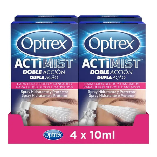 Optrex Actimist Spray para olhos secos e irritados 4x10 ml