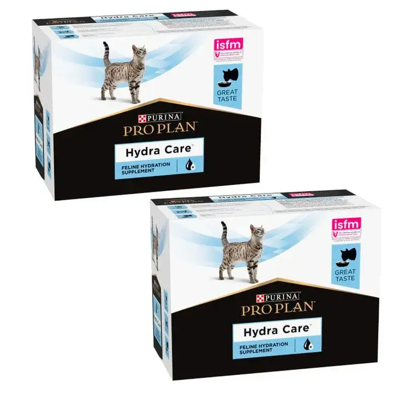 Ração para gatos Purina Pro Plan Vet Feline Hydracare, embalagem 2 X 10 X 85 g