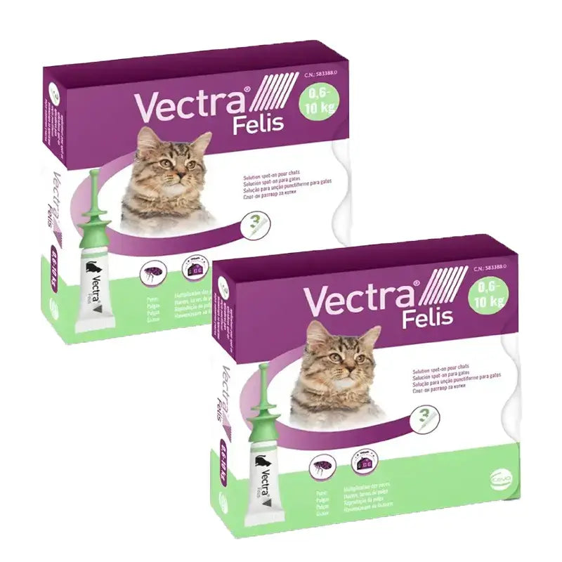 Vectra Felis, Embalagem 2 x 3 pipetas