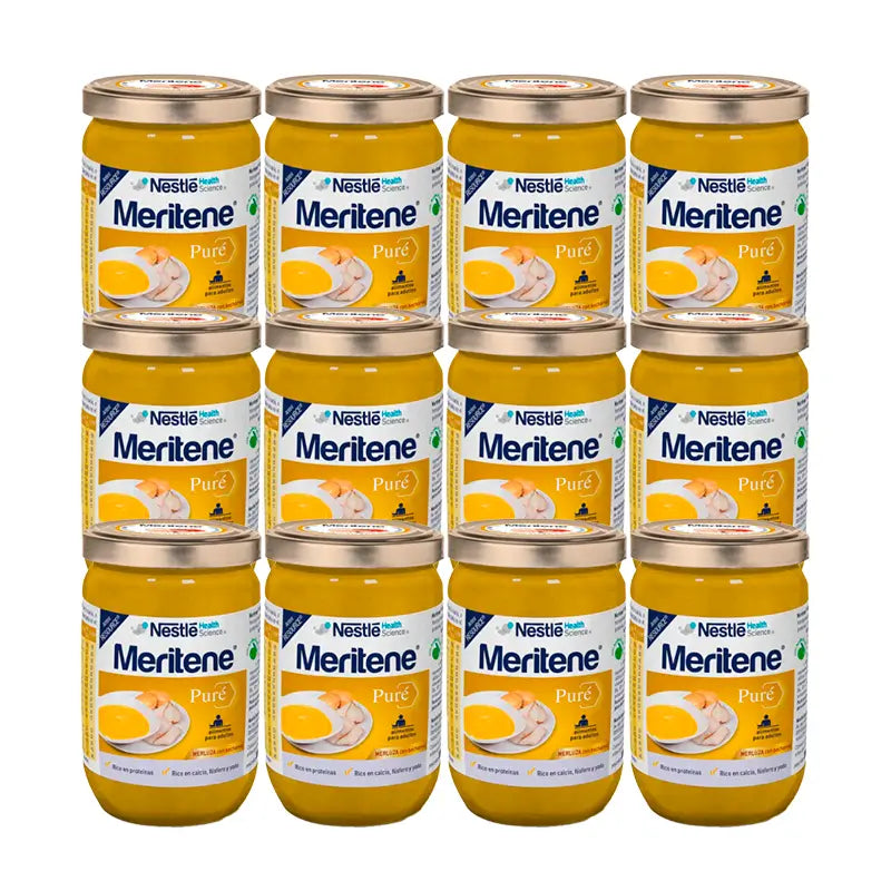 Meritene Puré de Pescada com Béchamel, embalagem 12x300 g