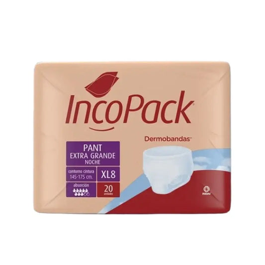 Incopack Pant Calça de Noite Absorvente Tamanho Extra Grande , 80 unidades
