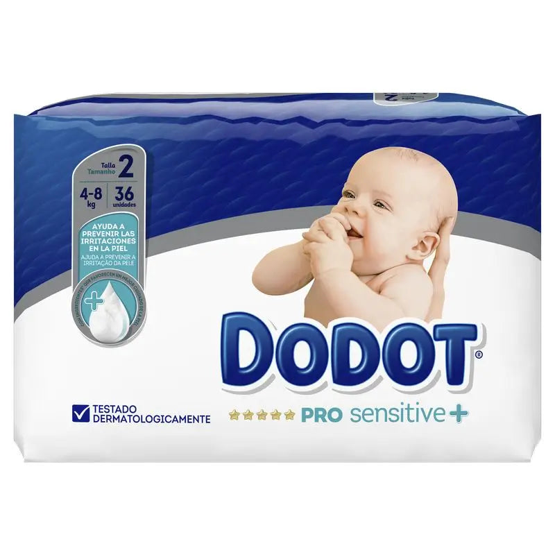 Dodot Pro Sensitive Fralda Tamanho 2 (4-8 Kg), 36 unidades