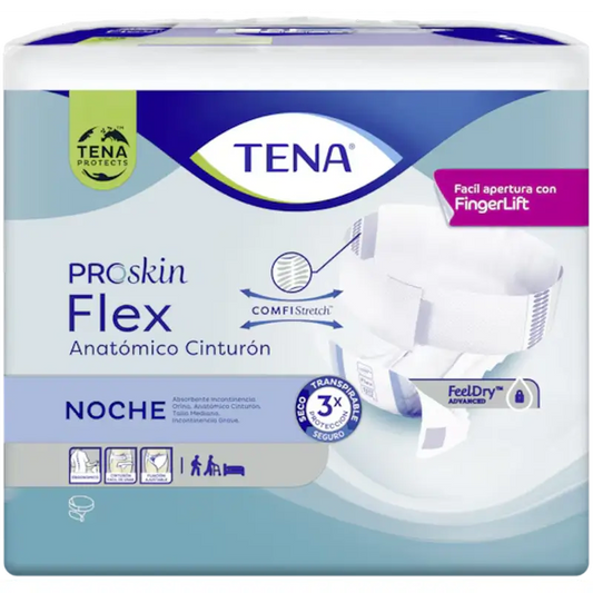 Cinto de noite anatómico Tena Diaper Flex Proskin Grande, 80 unidades.