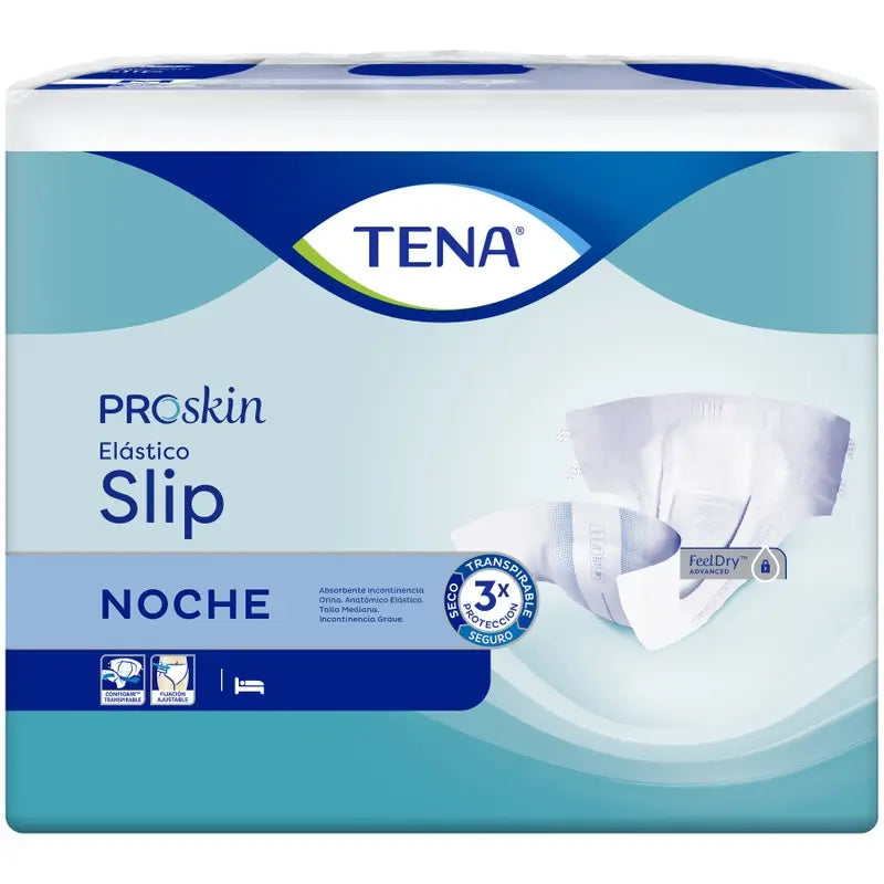 Tena Fralda Proskin Fralda Slip Elástica Média Noite, 80 unidades