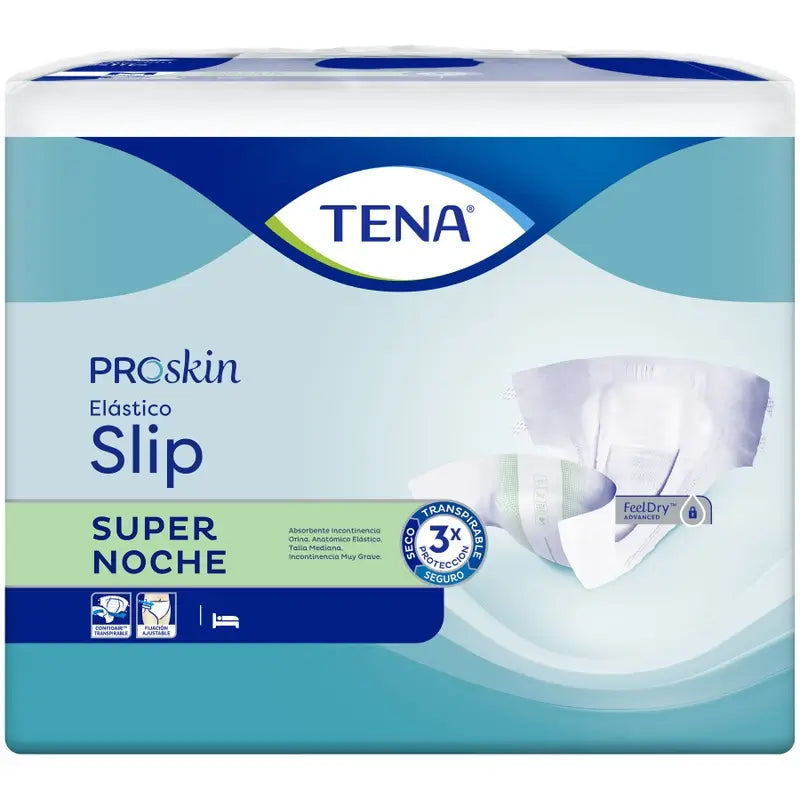 Tena Fralda Proskin Fralda Slip Elástica Média Super Noite , 80 unidades