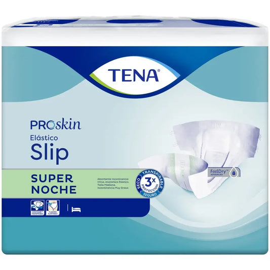 Tena Fralda Proskin Fralda Slip Elástica Média Super Noite , 80 unidades