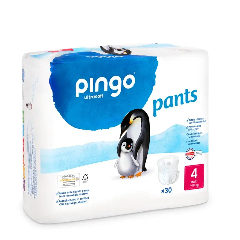 Toalhetes para fraldas Pingo Nappy Tamanho 4 (7-18 kg), 30 pcs.