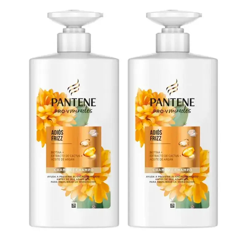 Champô Pantene Milagres Cato Anti-Frisado, Embalagem 2 x 500ml
