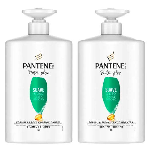Champô Pantene Nutri-Plex Liso e Sedoso, Embalagem 2 x 1000 ml
