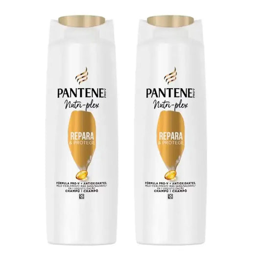Champô Pantene Nutri Plex Repara & Protege, Embalagem 2 x 385 ml