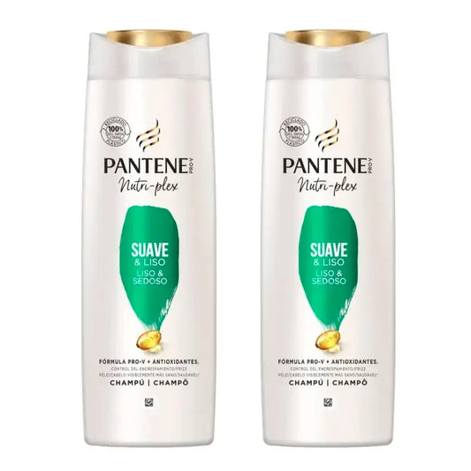 Champô Pantene Nutri Plex Liso e Sedoso , Embalagem 2 x 385 ml