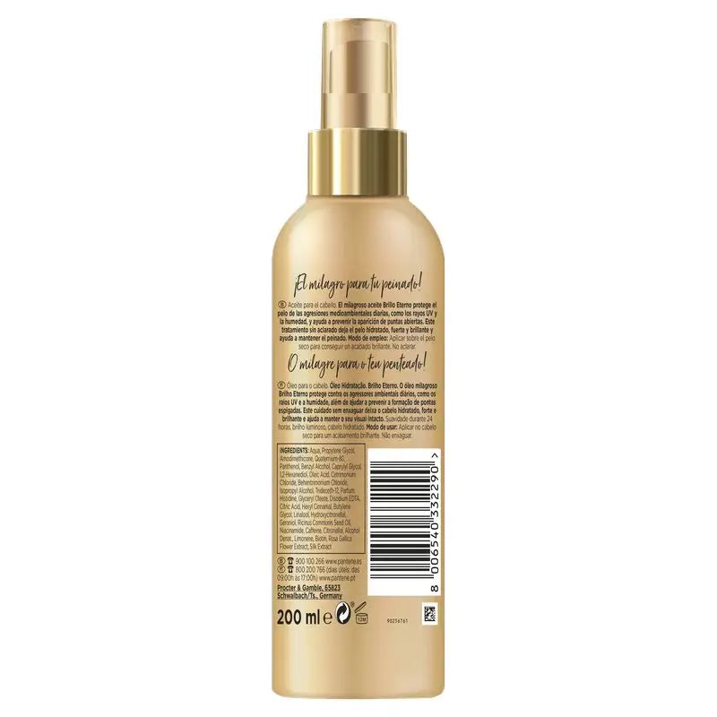 Óleo para o Cabelo Pantene Pro-V Brilho Eterno 200 Ml