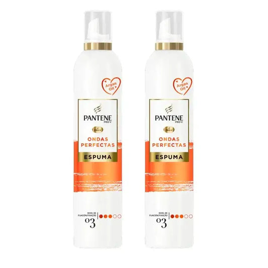 Mousse para o Cabelo Nutritiva Pantene Pro-V Ondas Perfeitas, Embalagem 2 x 300 ml