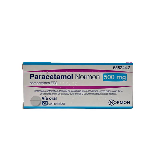 Paracetamol Normon EFG 500 mg, 20 Comprimidos