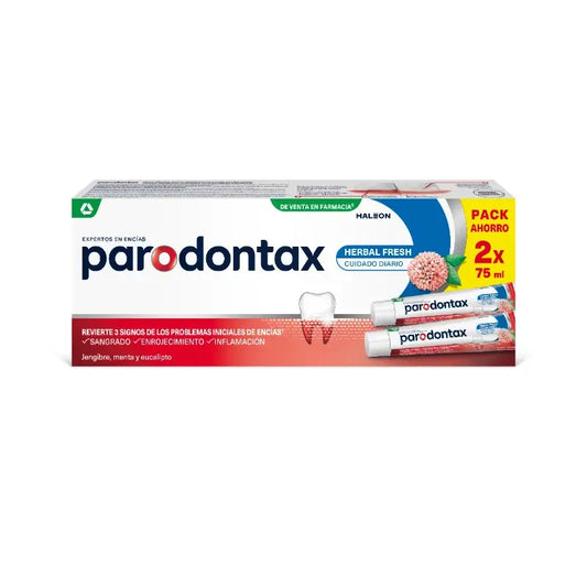 Parodontax Herbal Fresh Toothpaste Gum Care, 2x75 ml