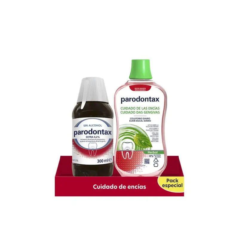 Parodontax Gum Care Pack (anti-sético + elixir bucal à base de plantas)