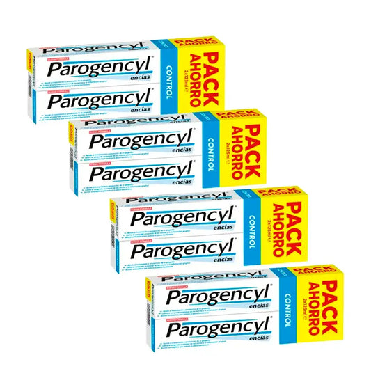Parogencyl Duplo Control, Embalagem 4 x 2x125 ml