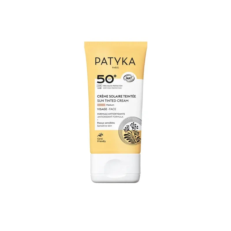 Patyka Coloured Face Sunscreen Spf50 - Médio, 40 ml