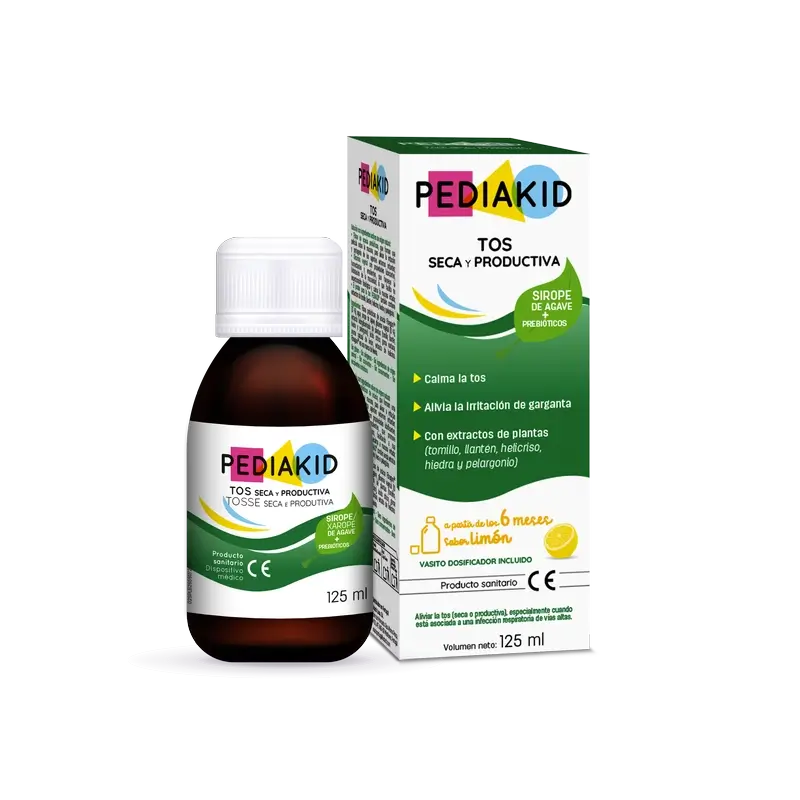 Pediakid Xarope de Limão Tosse Seca e Produtiva 125Ml