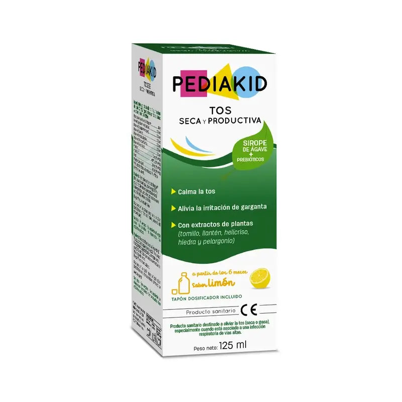 Pediakid Xarope de Limão Tosse Seca e Produtiva 125Ml
