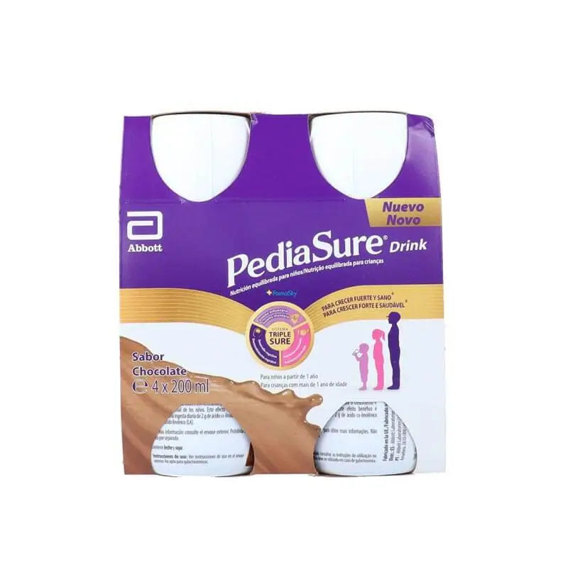Pediasure Drink Chocolate 4 Garrafas x 200 ml