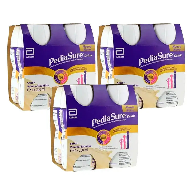 Pediasure Drink Vanilla Children, 4 frascos x 220 ml Embalagem 3