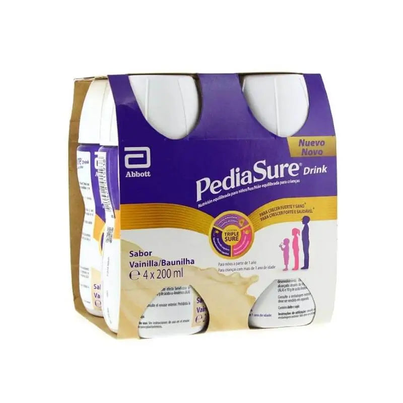 Pediasure Drink Vanilla 4 Garrafas x 200 ml