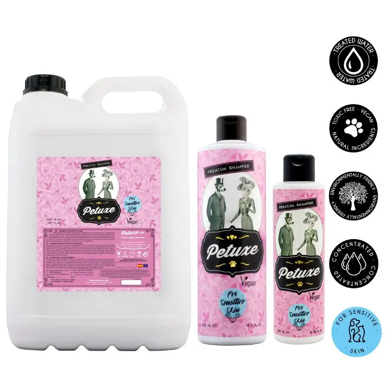 Champô Hipoalergénico Petuxe (Pele Sensível). Zero%: Sal, Sulfatos, Silicones,... 200 Ml