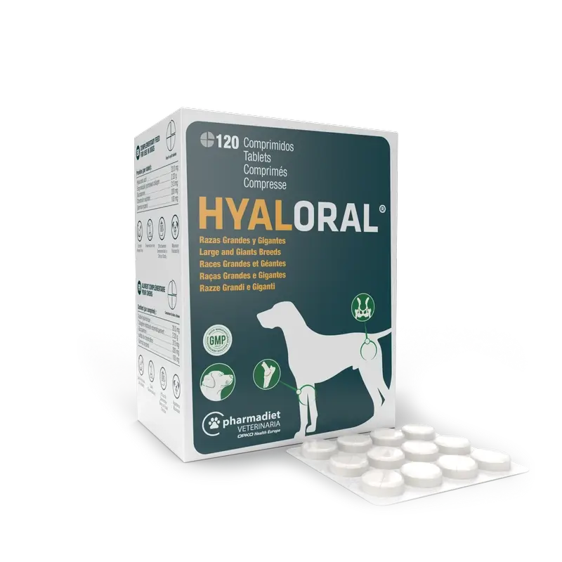 Hyaloral Cães de grande porte 120 comprimidos