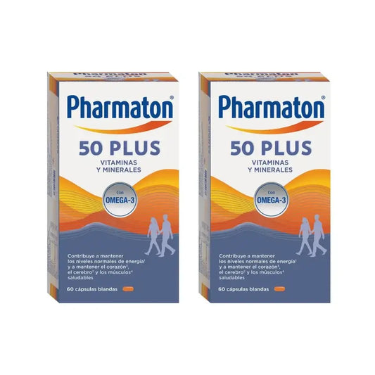 Pharmaton 50 Plus, 2X60 Cápsulas