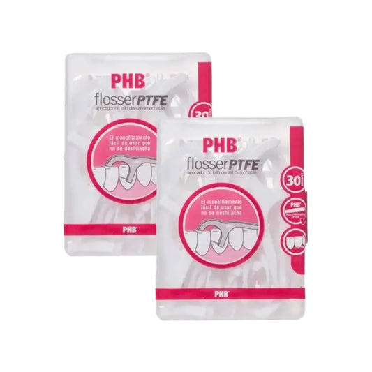 Aplicador de fio dental descartável Phb Flosser Ptfe, 2X30 unidades