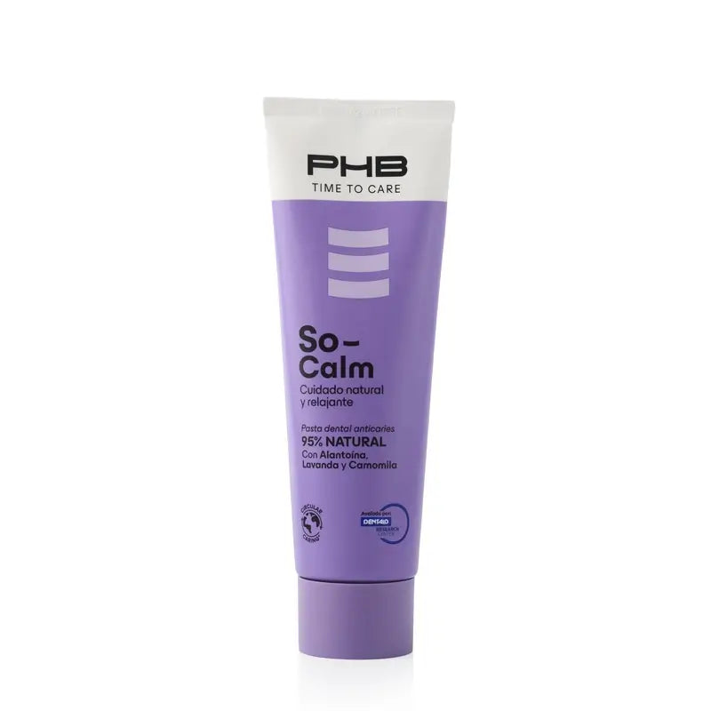 Phb Time To Care So Calm Pasta de Dentes Natural Suave, 75 ml