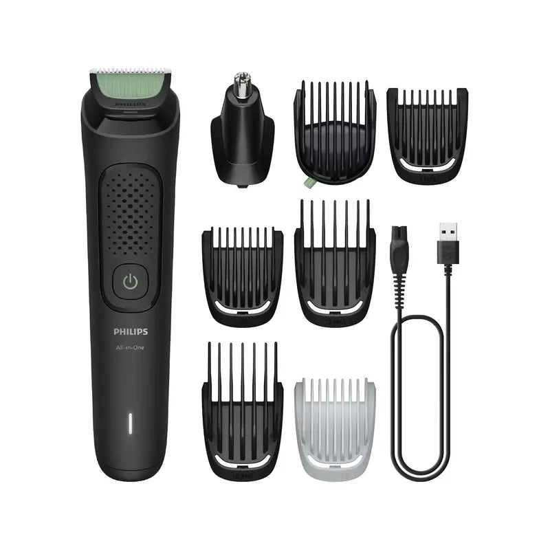 Aparador multifunções Philips Série 3000 Conjunto de aparador de pêlos multifunções 8 em 1