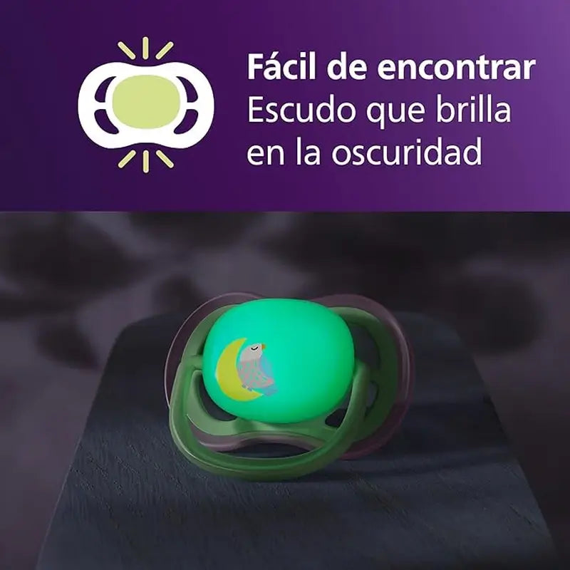 Chupetas de noite Philips Avent 2 ultra air 6-18m bebé menina