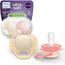 Philips Avent 2 chupetas ultra macias 0-6m bebé menina