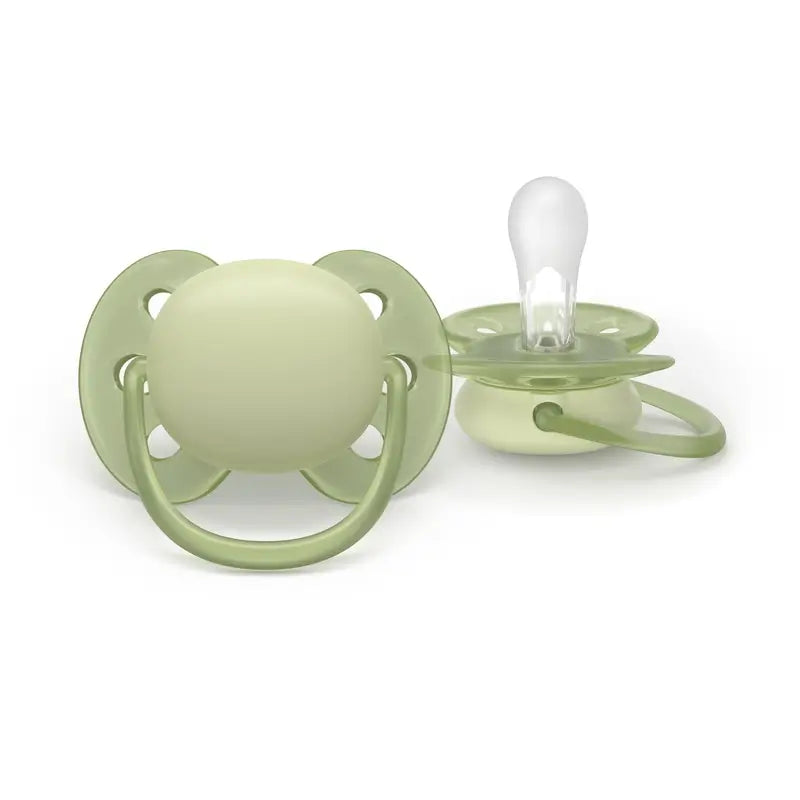 Philips Avent 2 chupetas ultra macias 6-18m neutras