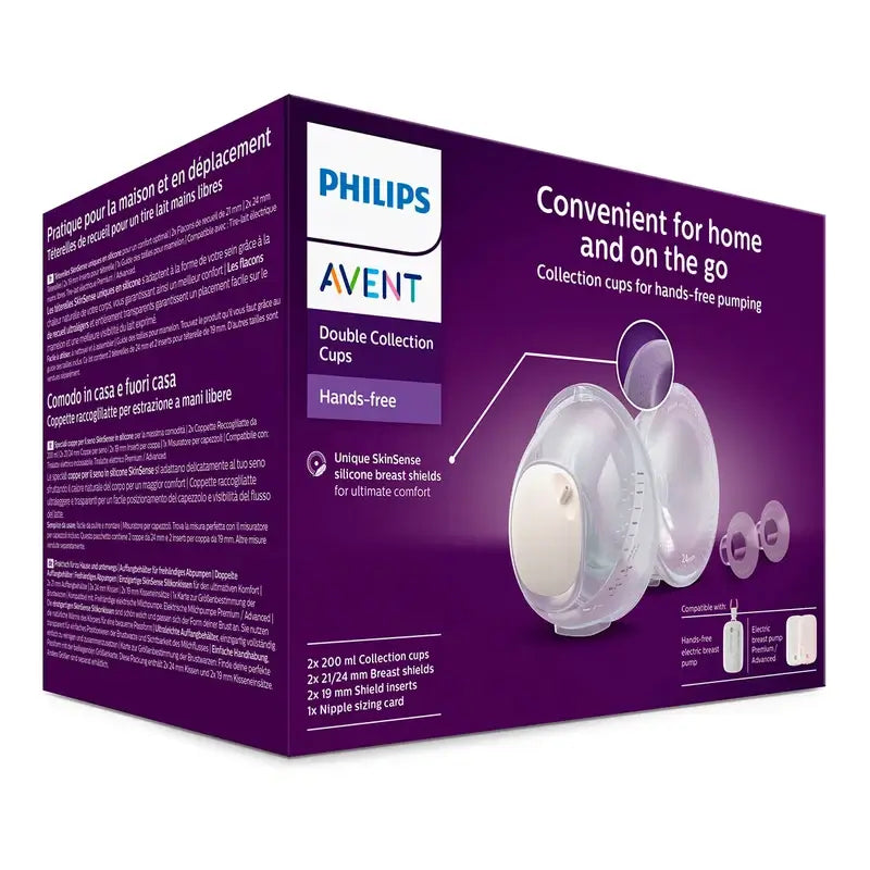Kit de bomba tira leite dupla manual Philips Avent 2 peças