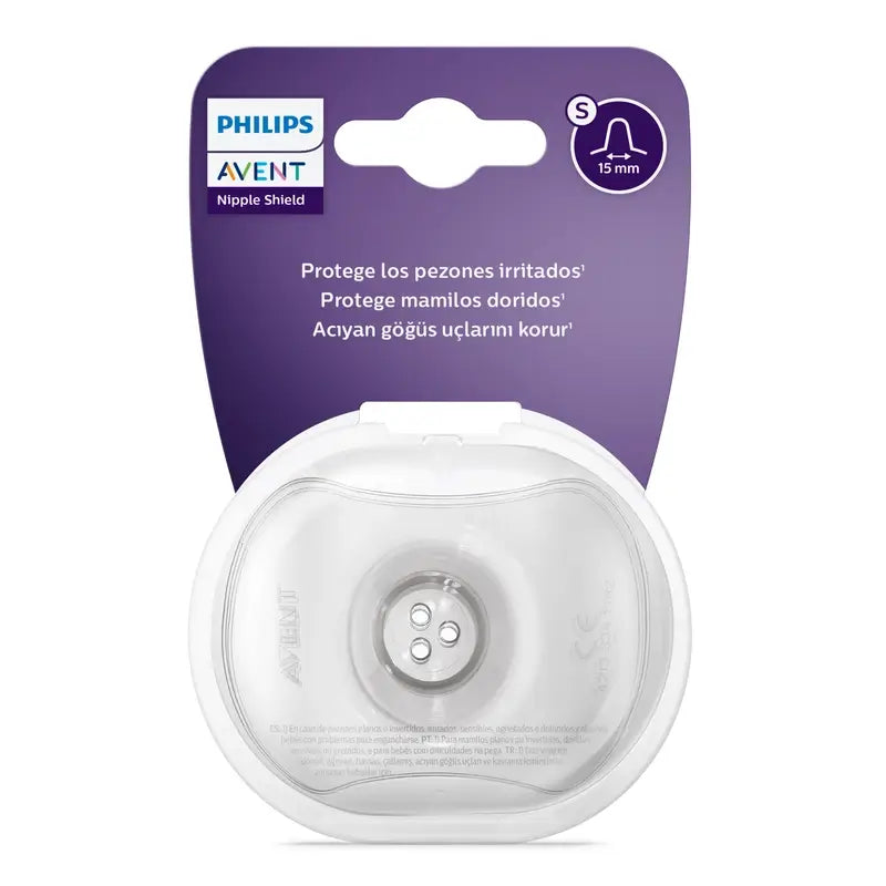 Protectores de mamilos Philips Avent em silicone, tamanho S