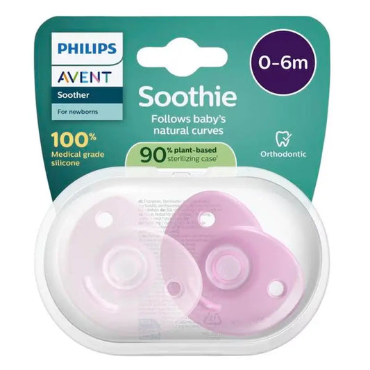 Philips Avent Soothie Soothing 2 chupetas 0-6m bebé menina