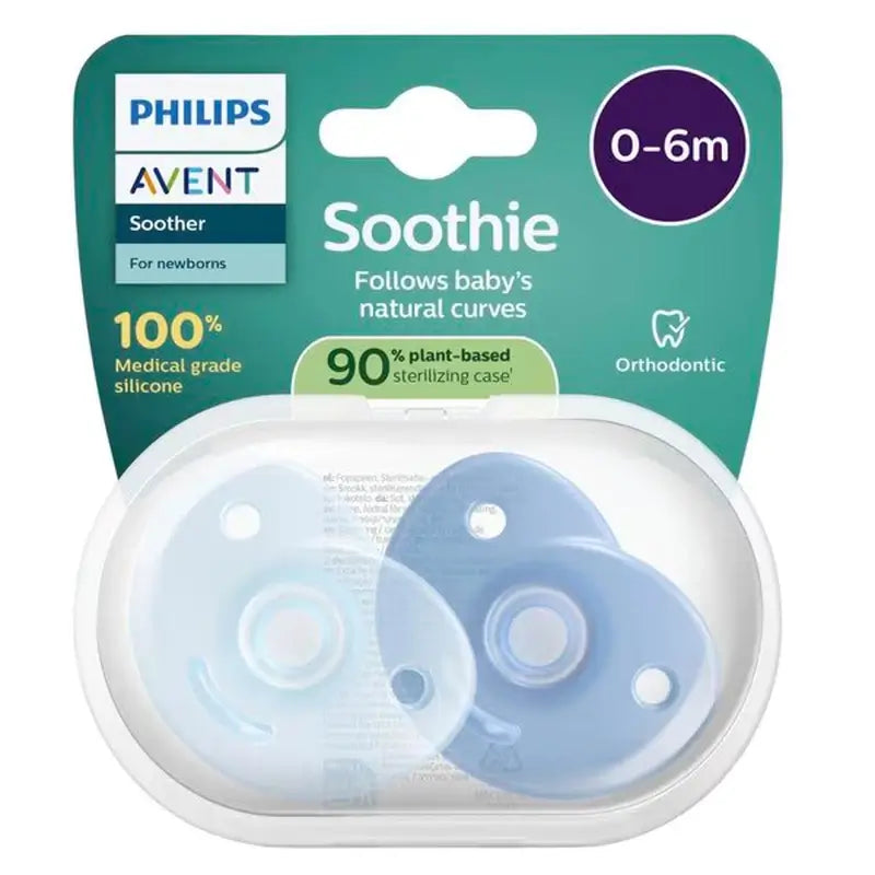 Philips Avent Soothie Soothing 2 chupetas 0-6m bebé menino