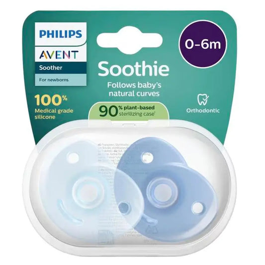 Philips Avent Soothie Soothing 2 chupetas 0-6m bebé menino
